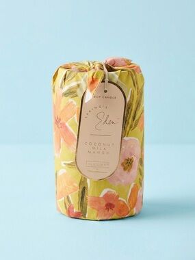 Anthropologie x Illume Spring’s Eden Coconut Milk Mango Wrapped Candle NWT